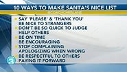 Ten ways to make Santa’s nice list