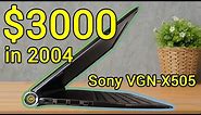 ¥ 400,000 Japanese ultra thin and rare Laptop from 2004, let's repair | Sony Vaio VGN-X505