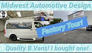 Midwest Automotive Design Factory Tour! Quality B Van Motor Homes!