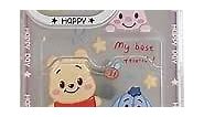 iFiLOVE for iPhone 12 Pro Max Winnie The Pooh Case with Card Holder, Girls Boys Kids Women Cute Cartoon Card Slot Pocket Protective Case Cover for iPhone 12 Pro Max (No.7)
