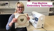 Free Machine Embroidery Technique With Claire Muir - Raw Edge Applique
