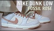 NIKE DUNK LOW FOSSIL ROSE REVIEW & ON FEET - BEST QUALITY DUNK THIS YEAR?