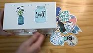 Girl's Blue Aesthetic Stickers 100 Pack