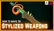 How to Model, Sculpt and Texture 3D Weapons for Games [FULL HOUR OF AMAZING TIPS & TRICKS]