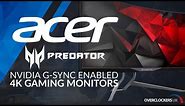 Acer Predator G-Sync Enabled Gaming Monitors - Available at Overclockers UK