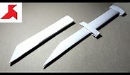 DIY - How to make DAGGER with a scabbard from A4 paper