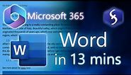 Microsoft Word - Tutorial for Beginners in 13 MINUTES! [ COMPLETE ]
