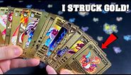 I DISCOVERED ALL OF THE RARE GOLDEN POKEMON CARDS IN THIS OPENING!