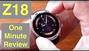 Z18 LONG LIFE Android Smartwatch: One Minute Overview