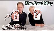 The Best Way To Paint iPhone Cases *REVERSE PAINTING | R Studios