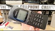 Nokia 2110i unboxing - 1994 Brick phone - GSM900