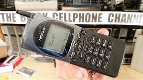 Nokia 2110i unboxing - 1994 Brick phone - GSM900