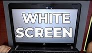 Fix White Screen on HP ProBook 4440s, White Screen Repair