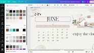 How to Create a Desktop and/or Laptop Wallpaper Calendar using Canva. #CanvaTips #CanvaTutorial