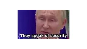 Interesting comments from Putin