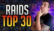 RAIDS BEST 30 NON VOID CHAMPIONS! | Raid: Shadow Legends