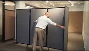 Wall-Mounted Room Divider 360 Accordion Partition by Versare