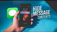 How to Hide Message Content in Notifications Bar on iPhone (tutorial)