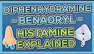Diphenhydramine (Benadryl/Banophen) Nursing Drug Card (Simplified) - Pharmacology