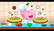 Hippo Pizzeria - Pizza maker | Cooking for kids | Kids Hippo Games
