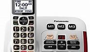 Panasonic White Amplified Cordless Phone With Digital Answering Machine - KX-TGM420W