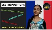 Learn French : Les Prépositions