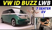 The new VW ID Buzz LWB is a 7-seater electric Microbus!