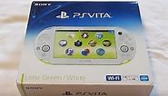 PS Vita Lime Green Slim 2000 Unboxing, Start Up & Review/Thoughts
