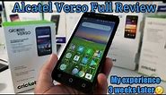 Alcatel Verso Full Review. Is it worth getting for free on Cricket Wireless if you port over??