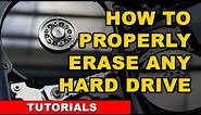 How to properly erase any hard drive - FREE TOOLS