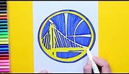 How to draw the Golden State Warriors Logo - NBA Team Series