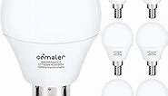 comzler Ceiling Fan Light Bulbs Candelabra LED Bulbs - 60 watt Equivalent, 5000K Daylight White Candelabra E12 Base A15 Small Light Bulbs,600lm,Non-Dimmable, Pack of 6