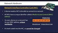 Network Hardware (NIC, Switch, Router and WAP)