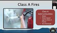 Fire Training Course - Portable Fire Extinguishers
