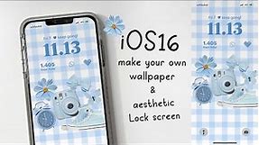iOS16: making aesthetic wallpaper & widget for lock screen🦋