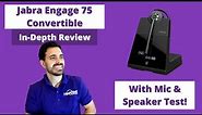 Jabra Engage 75 Convertible In-Depth Review With Mic & Speaker Test!