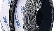3M Hook and Loop Self Adhesive Tape 3/4" x 20Ft 9448A Sticky Back Interlocking Nylon Fabric Fastener Heavy Duty Adhesion Strip Tape Black(9448AD)