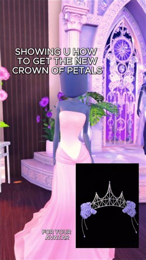 HOW TO GET THE CROWN OF PETALS IN THE RBLX HUNT! #dresstoimpress #dti #roblox #dresstoimpressupdate