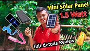 1.5 watt Mini Solar Panel Unboxing and Full Details Review