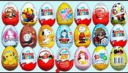 21 Surprise Eggs, Kinder Surprise, Kinder Joy, Disney Pixar Cars 2, Thomas & Friends, Spongebob