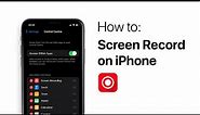 How to Screen Record on iPhone | IOS Tutorial