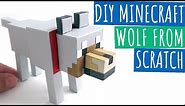DIY Minecraft Wolf From Scratch | Minecraft Papercraft Wolf | Paper Crafts