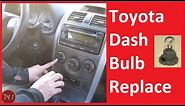 Toyota Dash Lamp Bulb Replacement