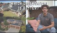 Why are solar panels installed horizontally or vertically?