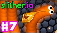 Slither.io - Gameplay Part 7 - Kwebbelkop Skin! Biggest Snake: 47,000!