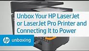 Unbox and Set Up the HP LaserJet M109-M112 and M109e-M112e Printer Series | @HPSupport