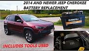 Jeep Cherokee battery replacement 2014-2023 | Quick and easy