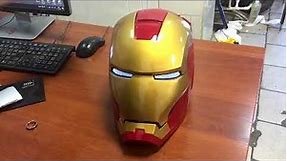 Instructions for using helmet Iron Man Mark 7