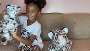 MorisMos Cheetah Stuffed Animals for Girls Kids,18in Large Stuffed Mommy Cheetah with Cub Plushies, 4 Pcs Bulk Leopard Stuffed Animal Plush Toys, Realistic Cheetah Toy for Kid Birthday