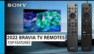 Sony | 2022 BRAVIA® TV Remotes Product Overview